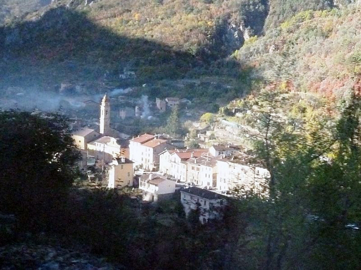 Vue du train des Merveilles - Fontan