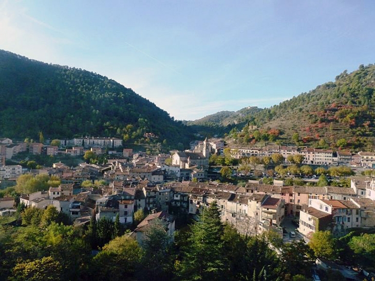 Vue du train des Merveilles - L'Escarène