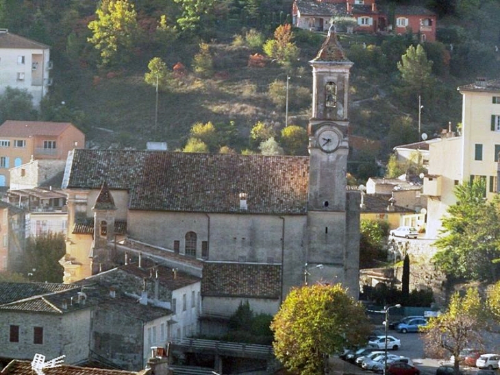 Vue sur l'église - L'Escarène