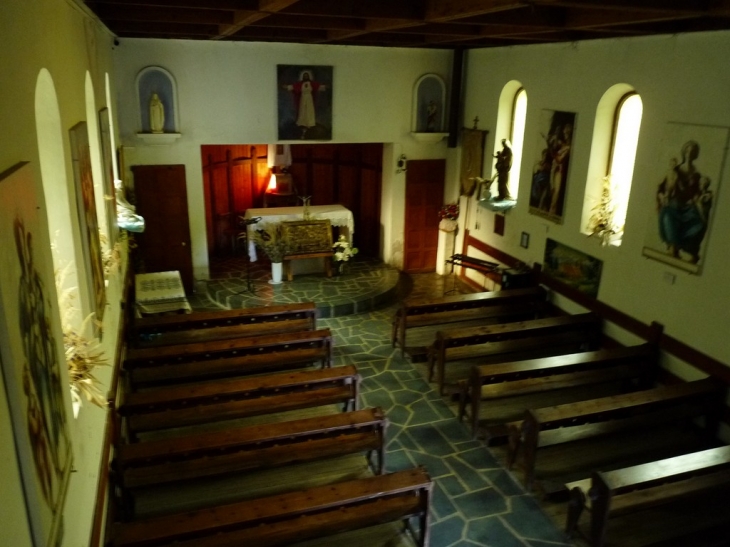 A Peïra Cava , la chapelle de Notre Dame des Neiges - Lucéram