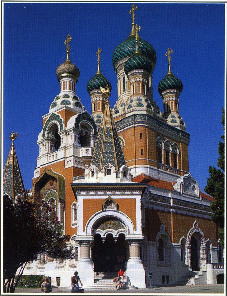 Cathédrale Russa (carte postale de 1990) - Nice