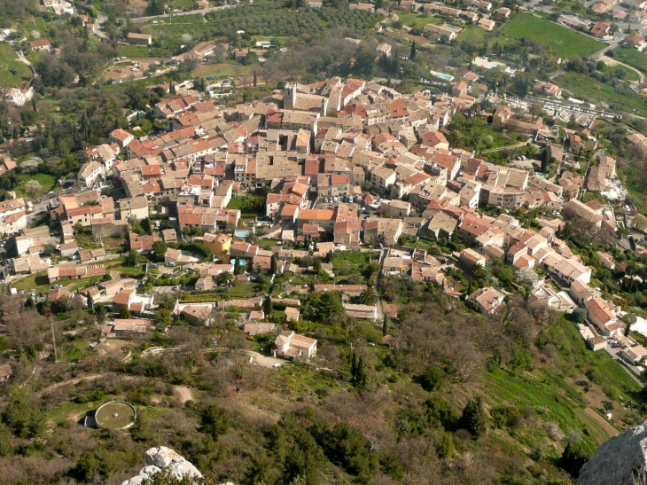 Vue d'ensemble depuis le Baou - Saint-Jeannet