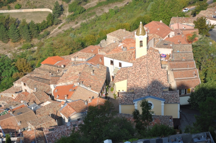 Vue du château - Sainte-Agnès