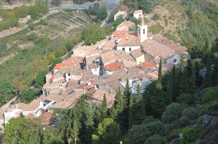 Vue du château - Sainte-Agnès