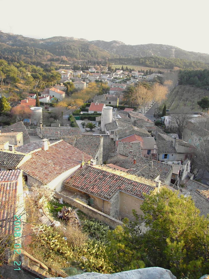 Le village depuis la Vierge - Aurons
