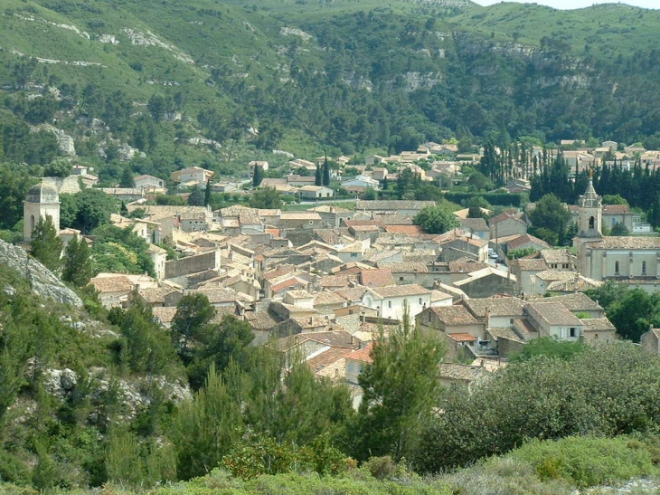 Une vue du village - Boulbon