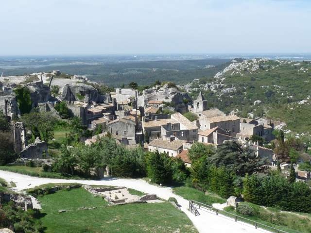 Le village vu du château - Les Baux-de-Provence