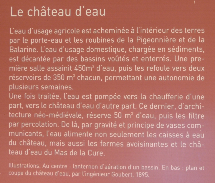 Saintes-Maries-de-la-Mer. Château d'eau du Château d'Avignon.