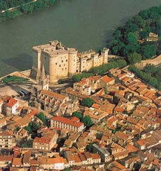 Tarascon vue du ciel