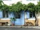 La maison bleue au village