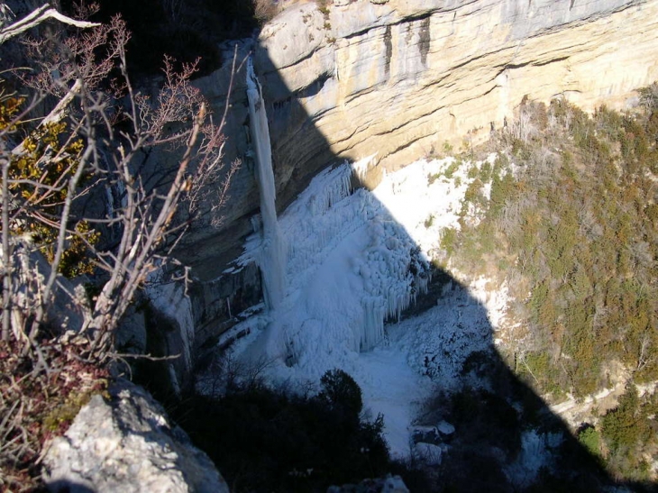 Cascade gelée - La Beaume