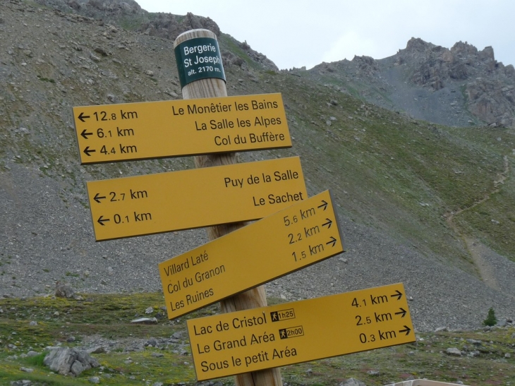 La bergerie de Saint Joseph , 2170 m - La Salle les Alpes