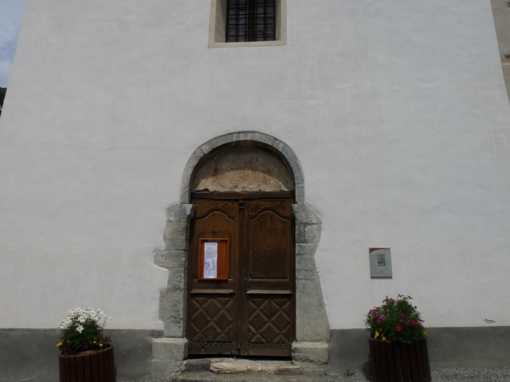 Porte de l'église Sainte Lucie - Le Monêtier-les-Bains