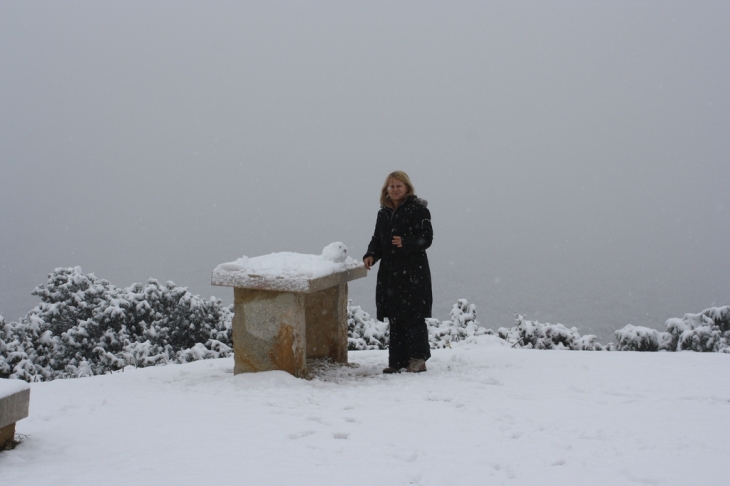 Baudinard-sur-Verdon Neige sur l eglise