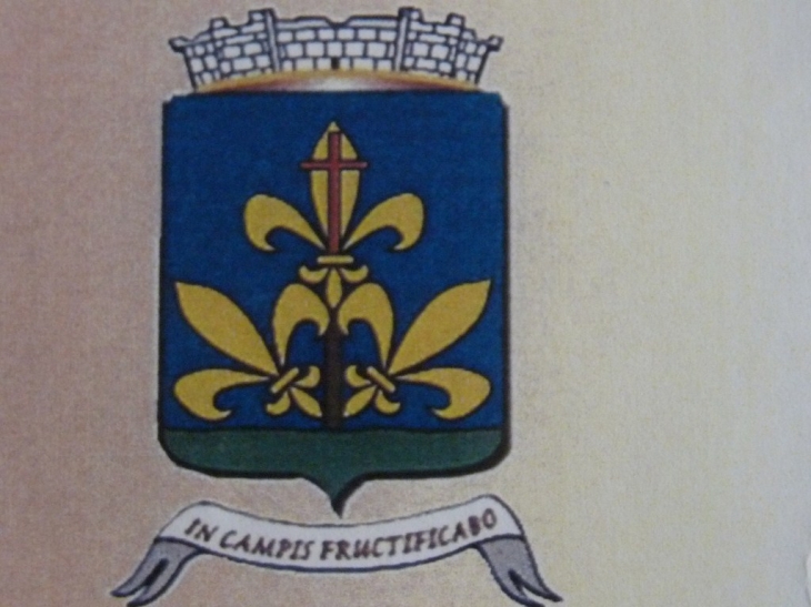 Le blason de la commune - Camps-la-Source