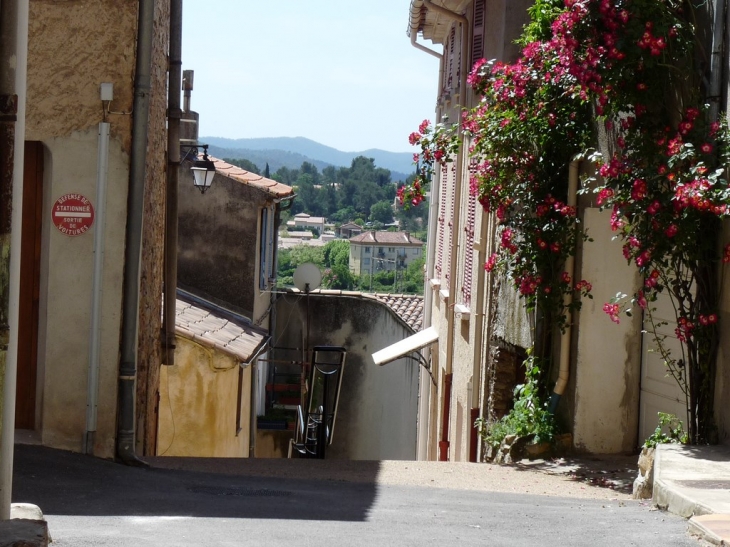 Dans le village, la montée de L'Escalade - Carnoules