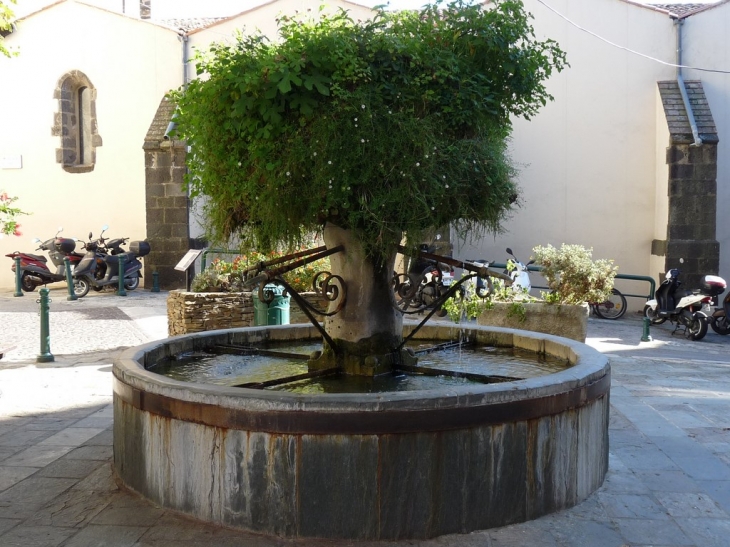 La fontaine place de l'Abbé Toti - Cogolin