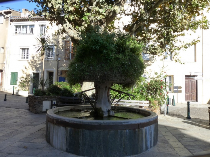 La fontaine place de l'Abbé Toti - Cogolin