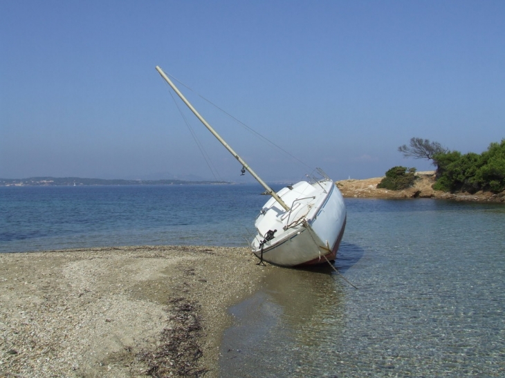 échouage à Porquerolles - Hyères