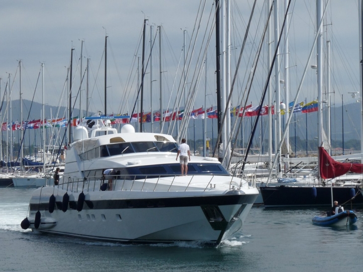 Le Shane , départ en mer - Hyères