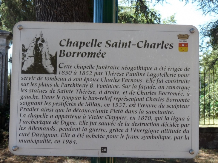 Chapelle-saint-charles-borromee-xix-siecle-neo-gothique - La Garde