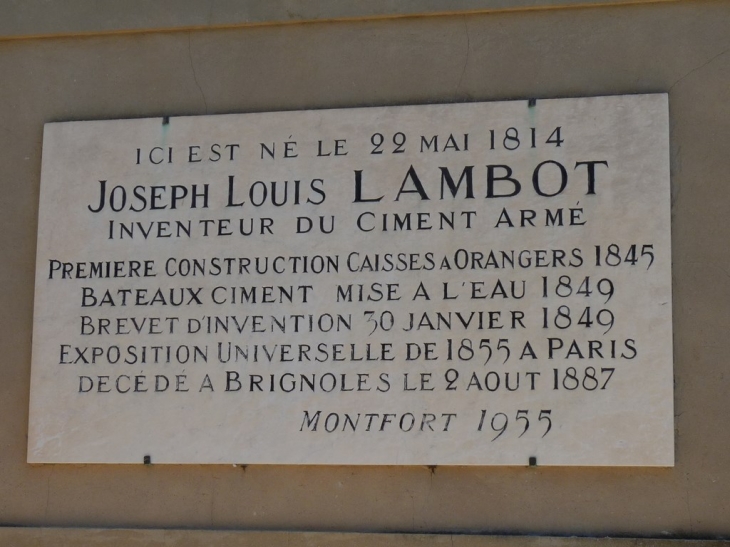 Joseph Louis Lambot - Montfort-sur-Argens