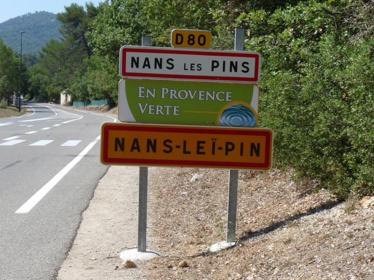 La commune - Nans-les-Pins