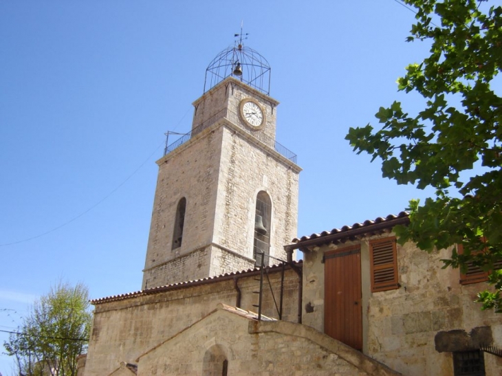 Le clocher de l'église - Ollioules