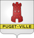 Le blason de la commune - Puget-Ville