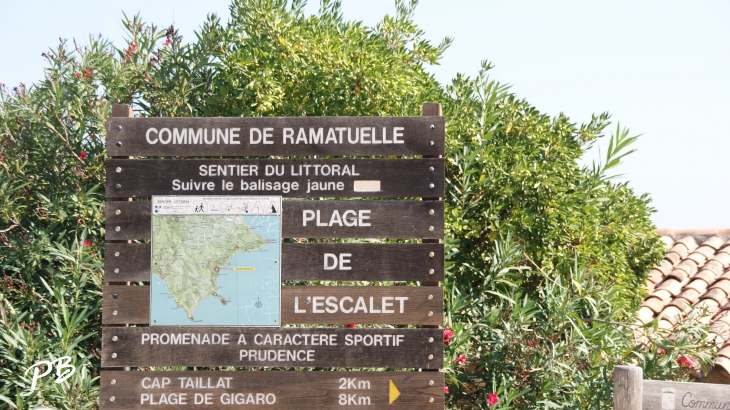 Le Cap Tailla et la plage de l'Escalet - Ramatuelle