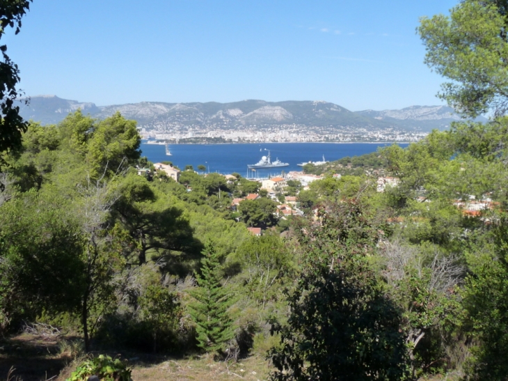 Vue sur l'entée de l'anse du creux Saint Georges - Saint-Mandrier-sur-Mer