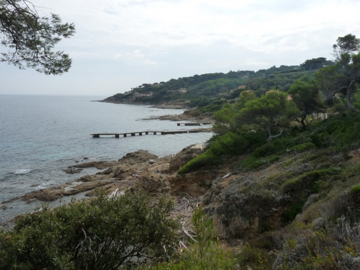 Sur le sentier du littoral, de la plage des salins à la plage de l'estagnet - Saint-Tropez