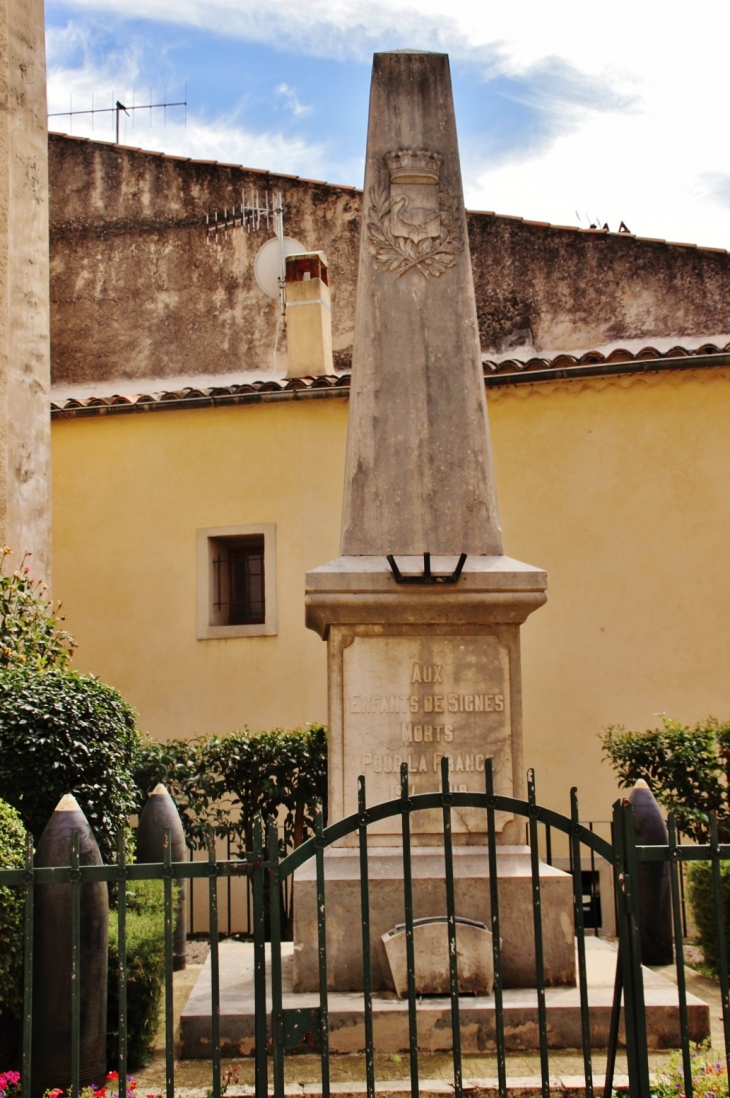 Monument-aux-Morts - Signes