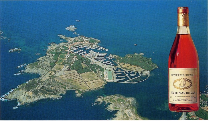 Ile des Embiez - La Cuvée Paul Ricard (carte postale de 1990) - Six-Fours-les-Plages