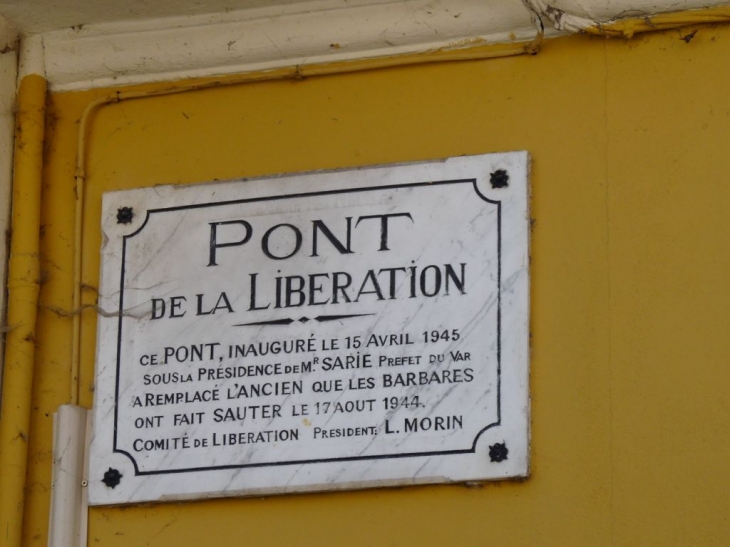 Le pont de la libération - Solliès-Pont