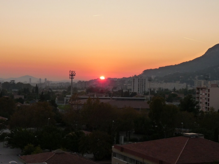 Coucher de soleil sur Toulon