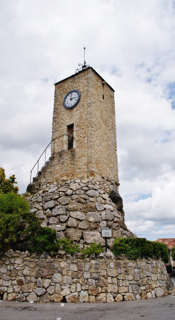 La Tour de L'Horloge 14 Em Siècle - Tourrettes