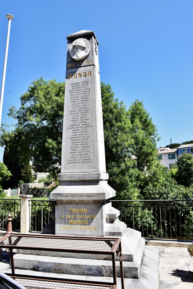 Monument-aux-Morts - Trans-en-Provence