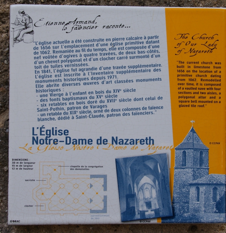 >église Notre-Dame de Nazareth 17 Em Siècle - Varages