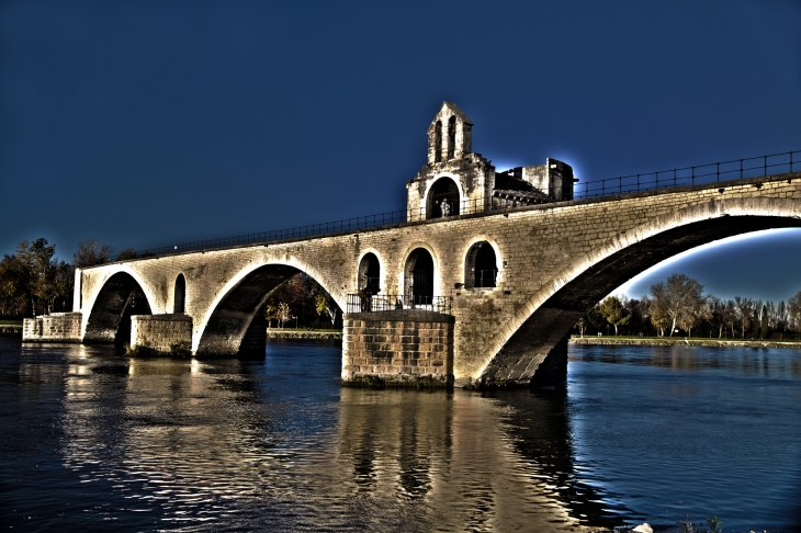 Photo HDR du Pont Saint Bénézet - Avignon