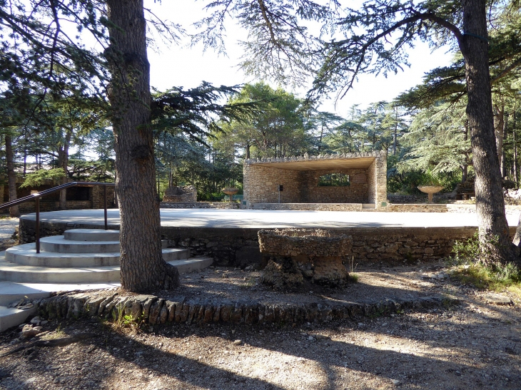 La forêt de cèdres : piste de danse - Cabrières-d'Avignon