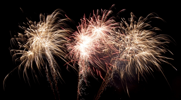 Feu d'artifice Place du Clos à Cavaillon 13 juillet 2012