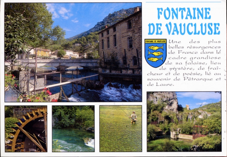 Une des plus belles résurgences de France (carte postale). - Fontaine-de-Vaucluse