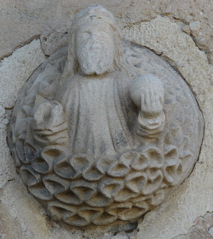 Le Bassin du Château, détail de façade - Lourmarin