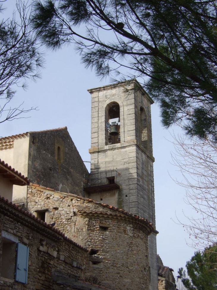 L'église, le clocher, l'abside - Richerenches