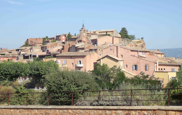 Vue sur le village - Roussillon