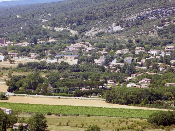 Vue sur le village - Rustrel