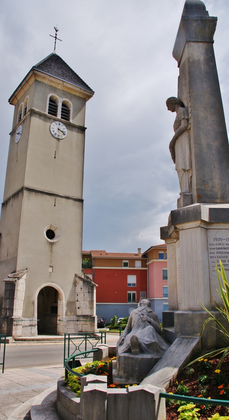 -*église Saint-Christophe et Monument-aux-Morts - Bellignat