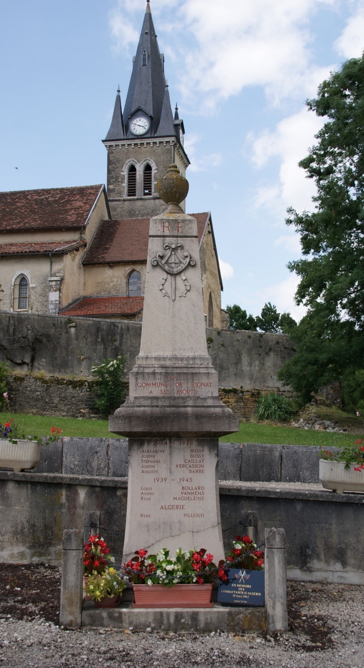 &&église de Rignat et Monument-aux-Morts - Bohas-Meyriat-Rignat