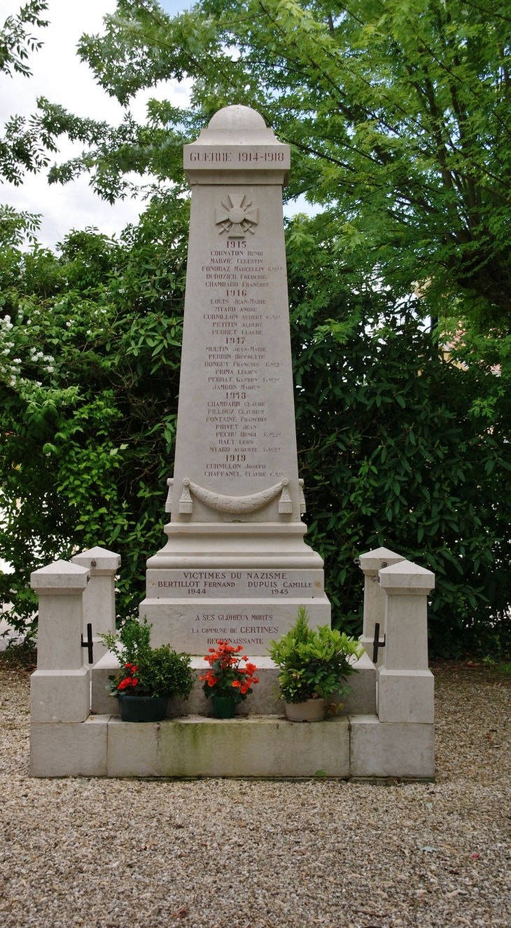 Monument aux Morts - Certines